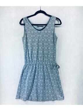 Khul Tank Dress Womens S Gray Stretch Argyle Mini Elastic Waist Athletic Tennis